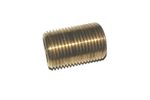 3/8 inch BSP x 22mm Brass Parallel Thread Running Nipple