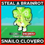 ✅SNAILO CLOVERO |💰STEAL A BRAINROT‼️FAST & EASY DELIVERY‼️ $18.5M/S