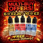 DIAMOND MIST E LIQUID Vape Juice 0mg 3mg 6mg 12mg 18mg + Nic Salt MULTIBUY OFFER