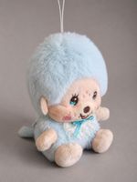 Sekiguchi Monchhichi Baby Blue 10cm Plush Phone Charm Bag Charm BNWT Japan 