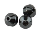 Pack of 25 Hematite 8mm Bicone Beads (37887-122)