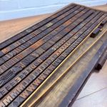 Antique Wooden Letterpress Printing Type Blocks In Stephenson Blake Case