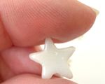 Pack of 15 white stars for glass fusing made with Bullseye 90coe glass