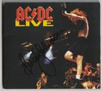 Brian Johnson Hand Signed AC/DC Live CD Autographed to Front Gatefold Digipac