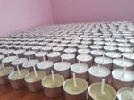 40 Large Soy Wax Tea Lights, Unscented, 7-8hr Burn Time