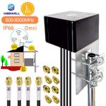 4G+ 5G Antenna 4X4 MIMO 6dBi 600-8000MHz SMA-Male TS9 Booster Vodafone Three O2