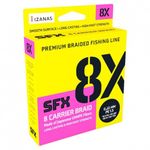 Sufix SFX 8X Braid Multicolor 300M Spool Predator Fishing (SALE)