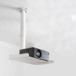 VIVO Universal Ceiling Extending Projector Tray Mount, Height Adjustable White