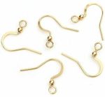 Stainless Steel 18K Gold Plated French Earring Hooks Earwires - Hypoallergenic