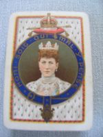 Antique, Coronation souvenir playing cards, 1902, depicting Queen Alexandra