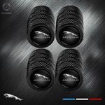 Set Of 4 Premium Metal Tyre Dust Valve Caps For All  JAGUAR Models