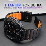 Luxury Titanium Strap for Samsung Galaxy Watch Ultra 1/2 2025 47mm Rubber Band
