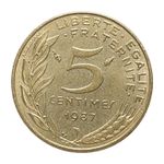 1987 France 5 Centimes – Marianne – Copper-Aluminium-Nickel Coin Z2810
