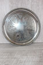 Stunning Victorian Walker & Hall Sheffield Silver-Plated Chased Tray / Salver