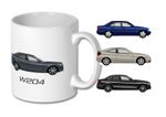 MUG - MERCEDES C-CLASS  (Various Models) - Double Sided Car Art Coffee Cup Tea