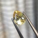 3.05 ct Natural Unheated Vivid Yellow Sapphire | Pear | CGTL Certified