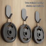 1/10PCS Self Adhesive Strong Sticky Hooks Heavy Duty Wall Seamless Cap Hook UK
