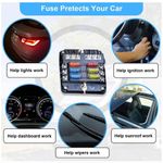 50PCS Car Fuses Assorted Kit Van Bike Mini & Standard Blade Replacements 2A-40A.