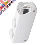 Mini LED 160X - 200X Zoom Lighted Microscope Jewelers Loupe Magnifying Glass