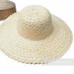 Natural Zig Zag Straw Millinery Capeline Hat Body for Hat Making - 11"