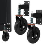 8" Gate Wheels Heavy Duty Spring-Loaded Gate Caster For Metal Tube Gate & Wooden