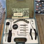 Vintage Shelton 19 Pc. Socketool Kit w/pliers hammer tape, tools. Free Shipping!