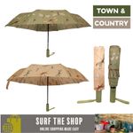 Town & Country Go Walk Compact Umbrella - Dragonfly Design in Green or Cream
