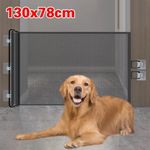 180cm x 78 cm Retractable Baby Toddler Gate Safety Folding Pet Dog Gates Stairs