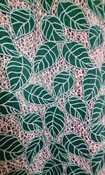 Tenki Women’s Green/White Leaf Print Shift Dress UK 8, Knee Length, Zip