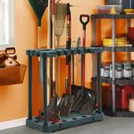 Garden Tool Holder on wheels Rack Gardening Garage Organizer Caddy Shed storage