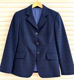 Girl’s RJ Classics Navy Windowpane Hunt Coat/Show Coat Size 10