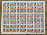 1990 FREE KUWAIT Labels in complete MNH Sheet of 96 **FLAG DESIGN**