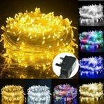 Fairy String Lights 10-100m Mains Plug In Christmas Tree Indoor Outdoor Xmas UK