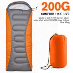 4 Season Single Sleeping Bag Waterproof Outdoor Camping Hiking Mummy Zip Bags