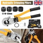 Copper Tube Fitting Hydraulic Pipe Crimping Tool 16-32mm Pressing Pliers Kit Set