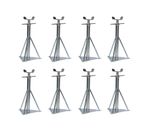 Static Caravan Medium Axle Stands X8 Mobile Home Siting Chassis 12" - 16.5" Set