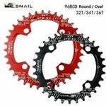 SNAIL 96mm BCD Chainring Ring 32 - 36T Bike Narrow Wide Round Oval Tooth Chain