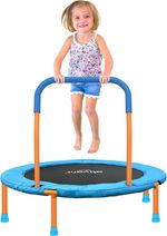 36'' Foldable Kids Rebounder Trampoline with Handle Safety Pad Cover