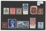 GB Collections 1929 PUC set of 4 um, 1959 2nd DLR 10s used, 6d control Z36