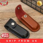 Leather Sheath Pocket Folding Flashlight Belt Loop Case Holder Multi Tool Case`