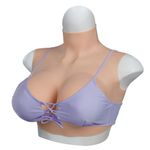 Silikon Fake Brüste BG Cup Realistische Brustformen Silikon Brustplatte Falsc...