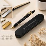 Personalised Engraved Ballpoint Pen Gift Box Custom Name Luxury Executive Gift