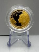 FDC 2024 Gold Proof Quarter Ounce Britannia - Box & COA Included