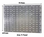 NEW Steel Louvre Wall Panel for Plastic Parts Storage Bins 641 x 914mm Free P&P