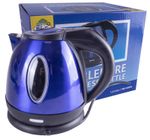 Metallic Blue Compact Low Power 1.2L 750W Cordless Kettle Caravan Camper Van RV