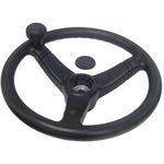 14" Dumper Steering Wheel c/w Integrated Wheel Spinner for Thwaites Dumpers