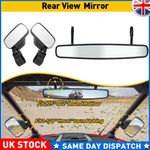 UK For Kawasaki Mule 3000 3010 4000 4010 UTV Rear-View Wide Center Side Mirrors