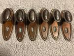 Copper Plated 1930s Door Handles/knobs Antique (1 pair)