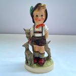 Goebel Little Goat Herder Boy Figurine Porcelain Hand Painted German 13/100