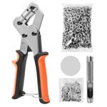 Magnetic Eyelet Pliers Hole Punch Complete Tool Kit Set 500 Eyelets Craft Kit.
